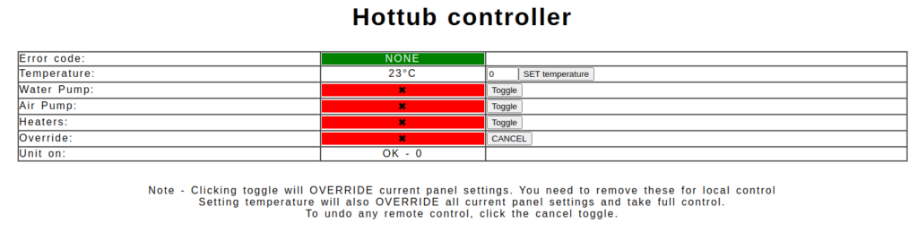 coleman hot tub error codes